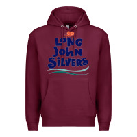Burgundy #long john silvers Premium Hoodie - PixelWave