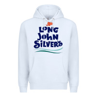 White #long john silvers Premium Hoodie - PixelWave