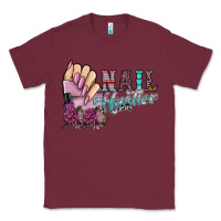 Burgundy nail hustler Classic Tee - SublimationCraftShop