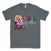 Charcoal Heather nail hustler Classic Tee - SublimationCraftShop