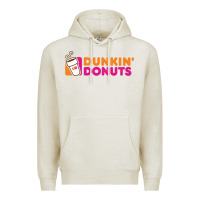 Oatmeal Heather Dunkin'donuts Premium Hoodie - PixelWave