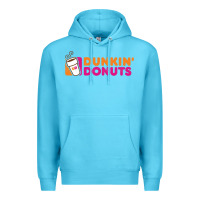 Ocean Blue Dunkin'donuts Premium Hoodie - PixelWave