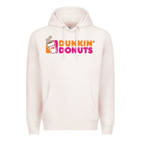 Pale Pink Dunkin'donuts Premium Hoodie - PixelWave