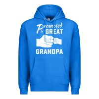 True Royal Promoted to Great Grandpa Premium Hoodie - PixelWave