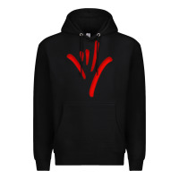 Black asl (american sign language) tshirt  i love you classic Premium Hoodie - PixelWave