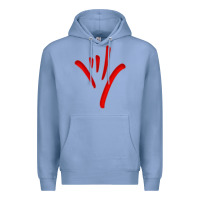 Colony Blue asl (american sign language) tshirt  i love you classic Premium Hoodie - PixelWave
