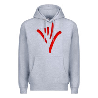 Heather Grey asl (american sign language) tshirt  i love you classic Premium Hoodie - PixelWave