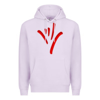 Lilac asl (american sign language) tshirt  i love you classic Premium Hoodie - PixelWave