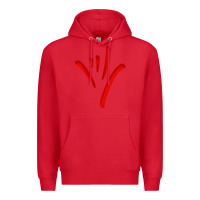 Red asl (american sign language) tshirt  i love you classic Premium Hoodie - PixelWave