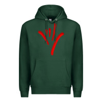 Sports Green asl (american sign language) tshirt  i love you classic Premium Hoodie - PixelWave