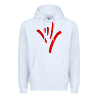 White asl (american sign language) tshirt  i love you classic Premium Hoodie - PixelWave