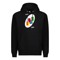 Black Uno Card Game Draw Four Premium Hoodie - PixelWave