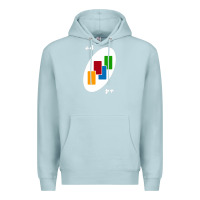 Blue Mist Uno Card Game Draw Four Premium Hoodie - PixelWave
