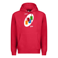 Cardinal Uno Card Game Draw Four Premium Hoodie - PixelWave