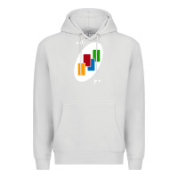 Dove Grey Uno Card Game Draw Four Premium Hoodie - PixelWave