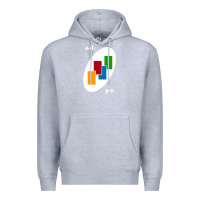 Heather Grey Uno Card Game Draw Four Premium Hoodie - PixelWave