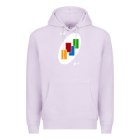 Lilac Uno Card Game Draw Four Premium Hoodie - PixelWave