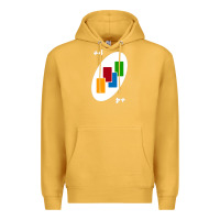 Mustard Uno Card Game Draw Four Premium Hoodie - PixelWave