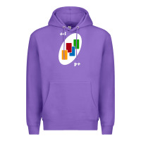 Purple Uno Card Game Draw Four Premium Hoodie - PixelWave