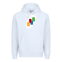 White Uno Card Game Draw Four Premium Hoodie - PixelWave
