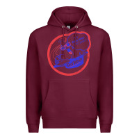 Burgundy cool whip vintage design   80s aesthetic Premium Hoodie - PixelWave