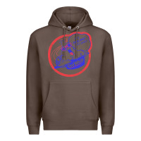 Coffee cool whip vintage design   80s aesthetic Premium Hoodie - PixelWave