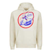Oatmeal Heather cool whip vintage design   80s aesthetic Premium Hoodie - PixelWave