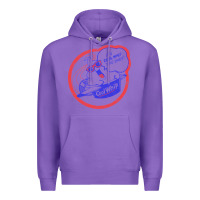Purple cool whip vintage design   80s aesthetic Premium Hoodie - PixelWave