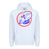 White cool whip vintage design   80s aesthetic Premium Hoodie - PixelWave