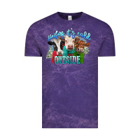 Cloud Purple heifers its cold outside Vintage Tee - CowGirlArtShop