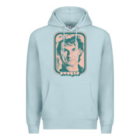 Blue Mist patrick swayze retro 80s fan aesthetic design Premium Hoodie - PixelWave