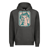 Charcoal Heather patrick swayze retro 80s fan aesthetic design Premium Hoodie - PixelWave