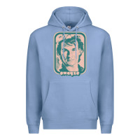 Colony Blue patrick swayze retro 80s fan aesthetic design Premium Hoodie - PixelWave