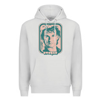 Dove Grey patrick swayze retro 80s fan aesthetic design Premium Hoodie - PixelWave