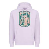 Lilac patrick swayze retro 80s fan aesthetic design Premium Hoodie - PixelWave