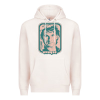 Pale Pink patrick swayze retro 80s fan aesthetic design Premium Hoodie - PixelWave
