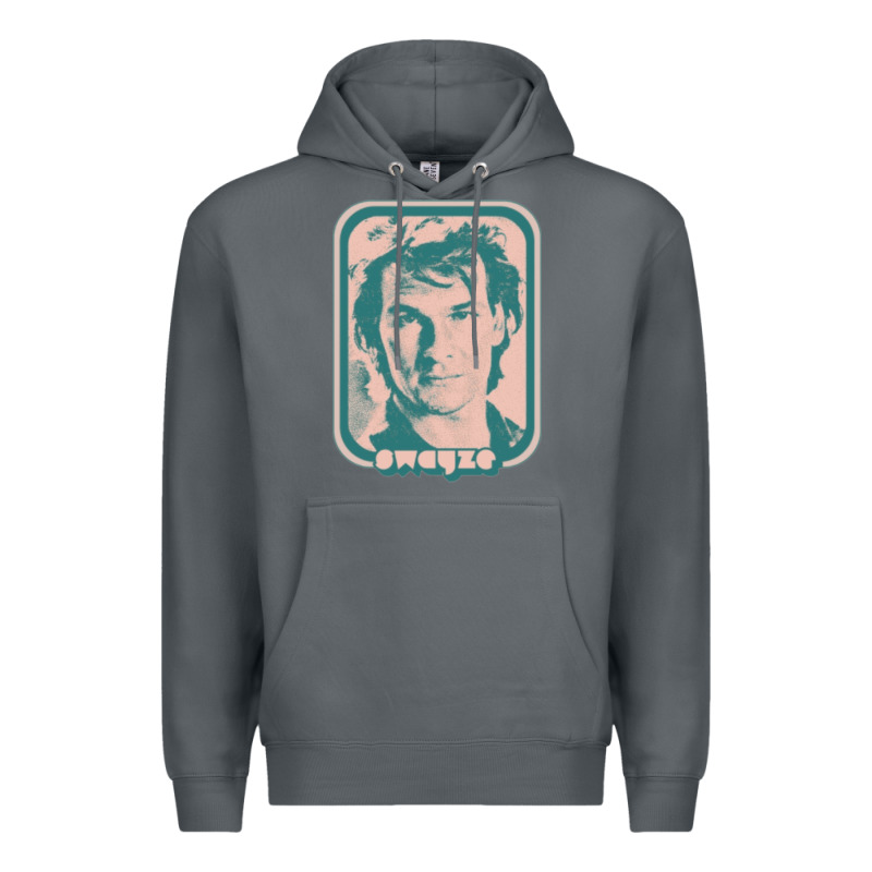 Patrick Swayze Retro 80s Fan Aesthetic Design Premium Hoodie by PixelWave | Teevron