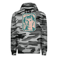 Slate Camo patrick swayze retro 80s fan aesthetic design Premium Hoodie - PixelWave
