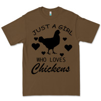 Cacao Just A Girl Who Love Chickens Premium Tee - Bettercallsaul