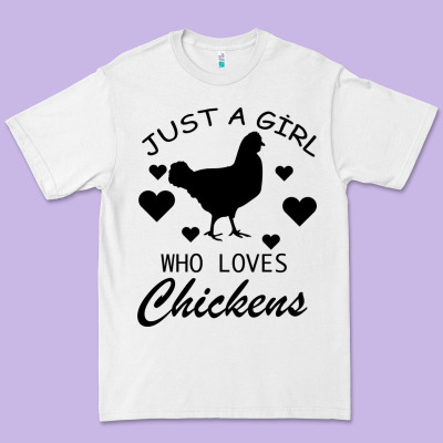 Just A Girl Who Love Chickens Premium Tee Designed By Bettercallsaul