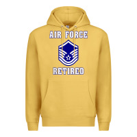 Antique Gold military master sergeant air force retired t shirt Premium Hoodie - PixelWave