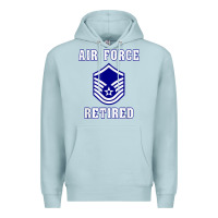 Blue Mist military master sergeant air force retired t shirt Premium Hoodie - PixelWave