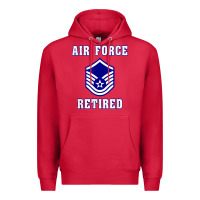 Cardinal military master sergeant air force retired t shirt Premium Hoodie - PixelWave