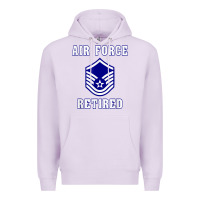 Lilac military master sergeant air force retired t shirt Premium Hoodie - PixelWave