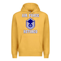 Mustard military master sergeant air force retired t shirt Premium Hoodie - PixelWave