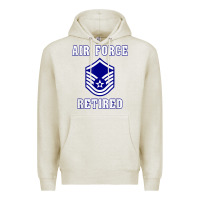 Oatmeal Heather military master sergeant air force retired t shirt Premium Hoodie - PixelWave