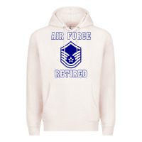 Pale Pink military master sergeant air force retired t shirt Premium Hoodie - PixelWave
