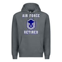 Rock military master sergeant air force retired t shirt Premium Hoodie - PixelWave