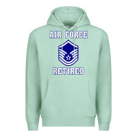 Seafoam military master sergeant air force retired t shirt Premium Hoodie - PixelWave