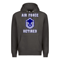 Smoke military master sergeant air force retired t shirt Premium Hoodie - PixelWave
